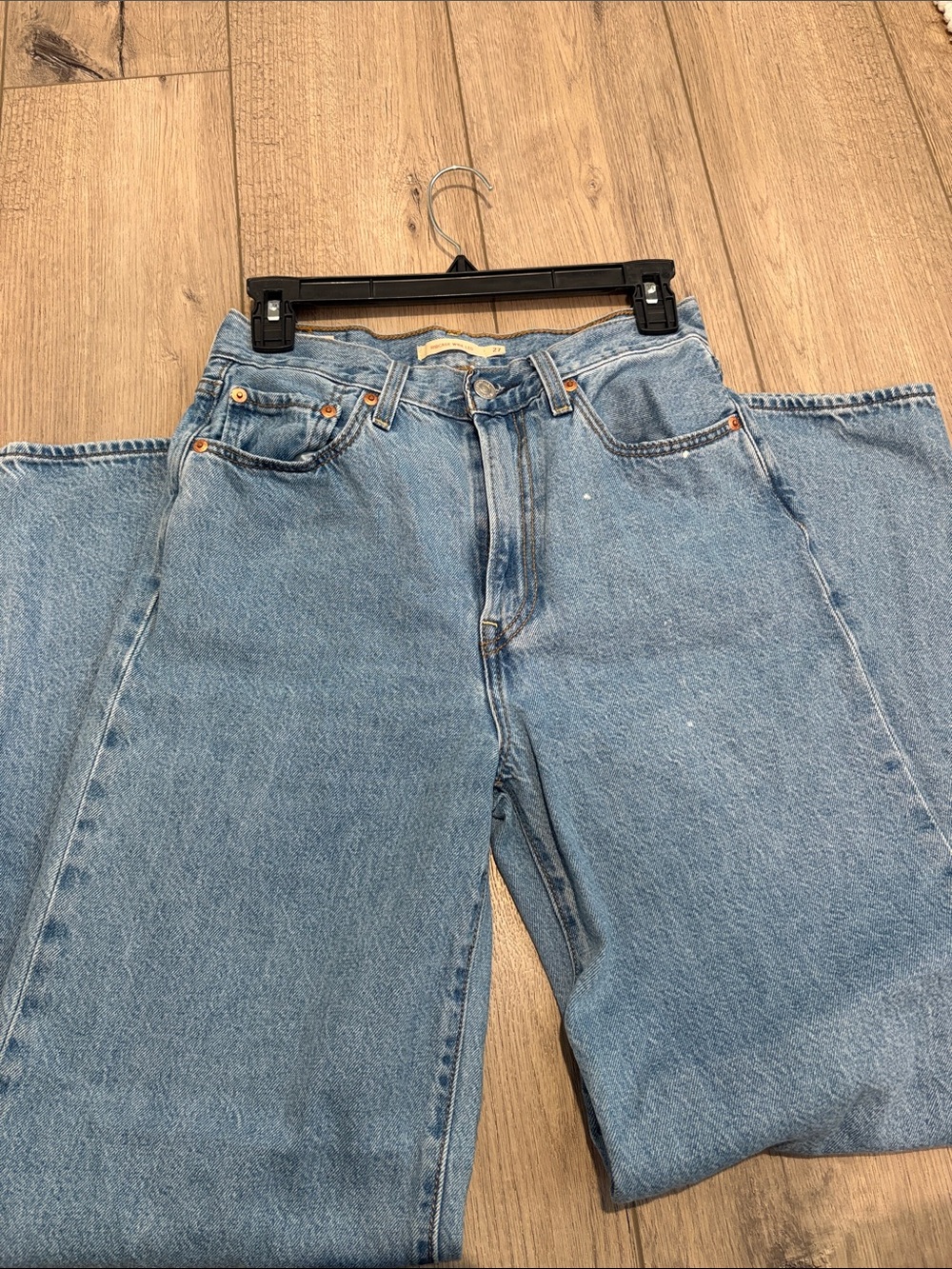 Levi's Ribcage Wide Leg Women's Jeans in Light Blue Denim